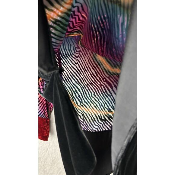 Carter Smith Shibori SILK Large LUX Art-to-Wear Amazing Tunic Shirt Top - Picture 6 of 9